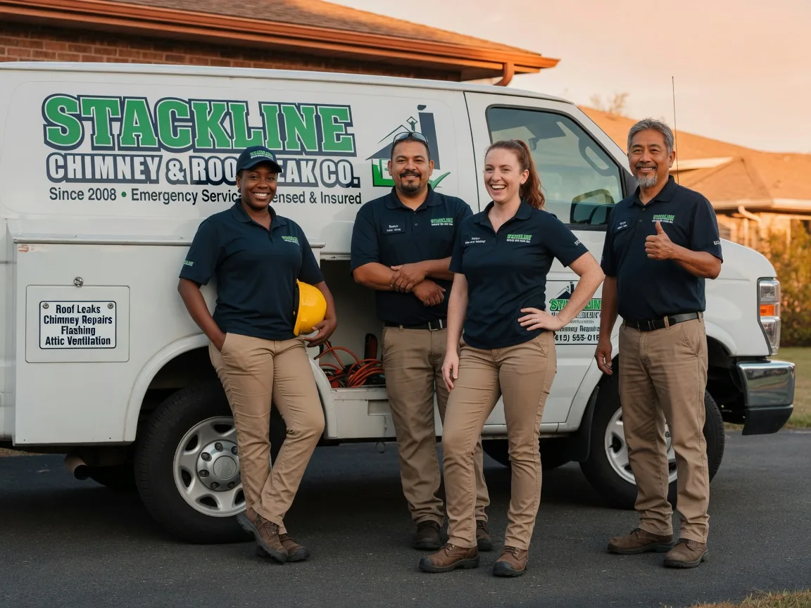 Chimney flashing repair company in Croton, OH